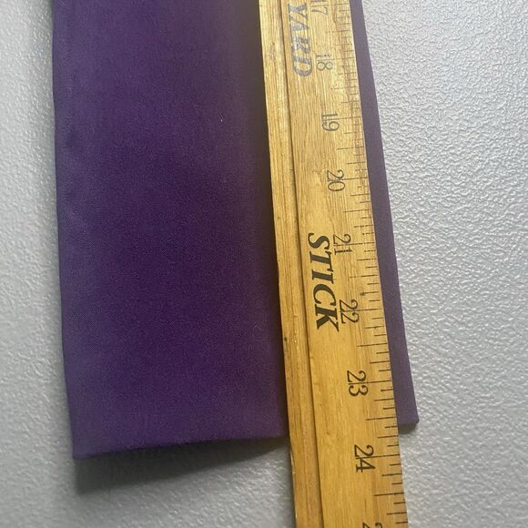 KARIN STEVENS 2 Piece Skirt Blouse Set Purple Floral Midi Ruffle Vintage 80s 10 - Picture 11 of 15